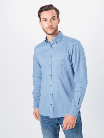 FYNCH-HATTON Regular fit Риза в синьо: отпред