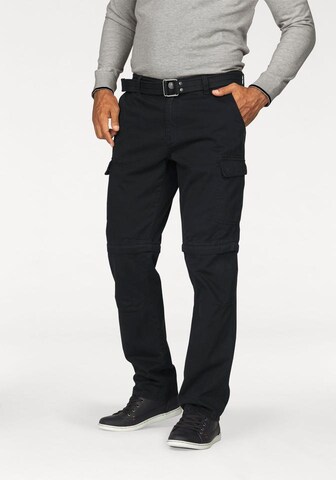 Man's World Regular Cargo Pants in Black: front