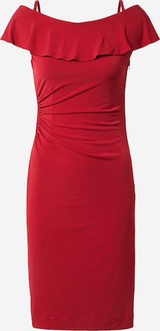 Robe fourreau SWING en rouge : devant