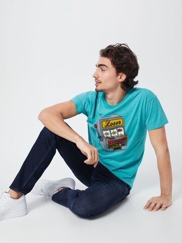 Derbe Shirt 'Lucky' in Blau