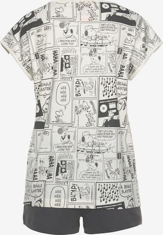 PEANUTS Short Pajama Set in Grey