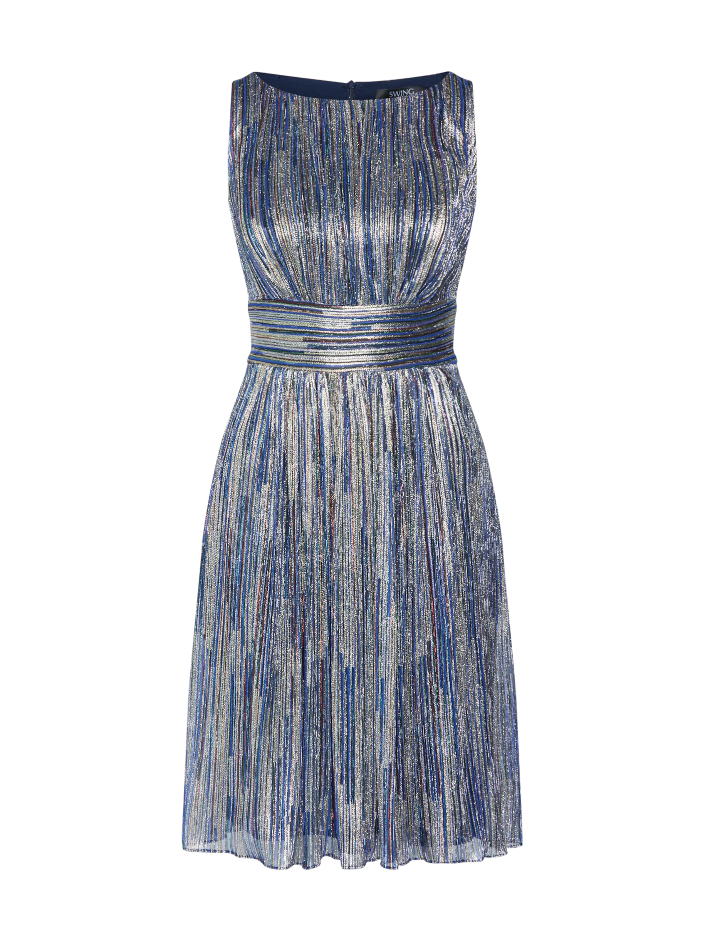 SWING Cocktail Dress in Blue: front
