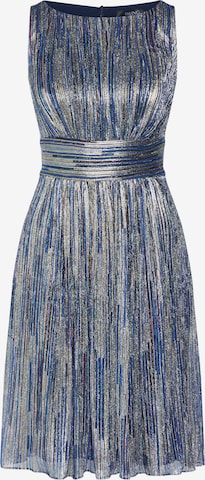 Robe de cocktail SWING en bleu : devant