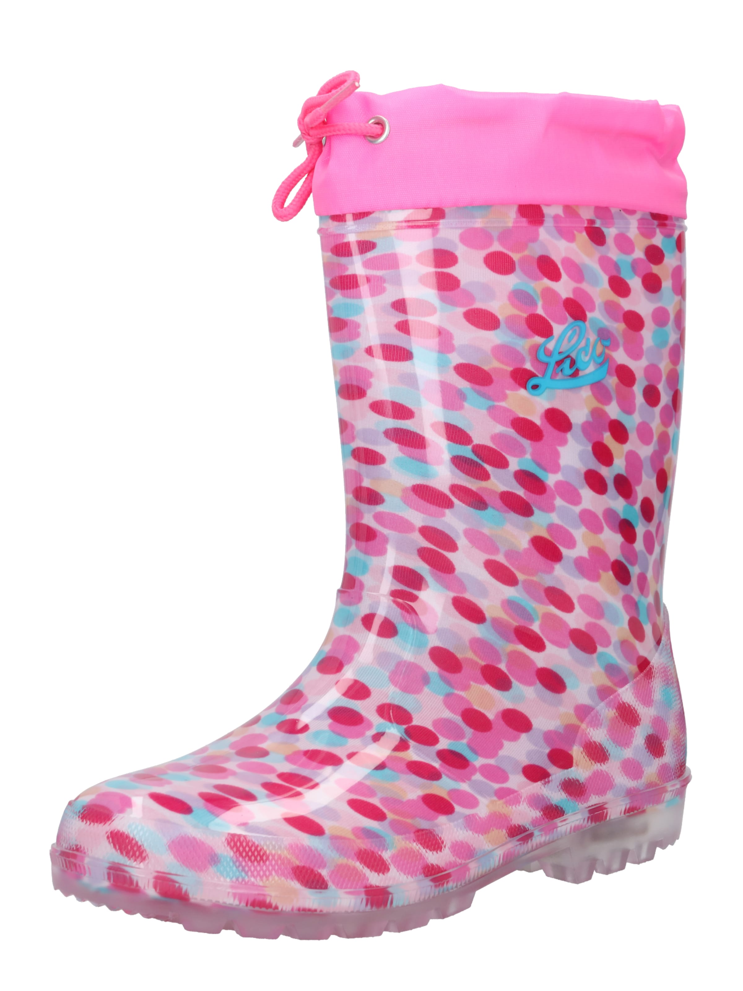 LICO Gummistøvler 'Power Blinky' i pink: forside