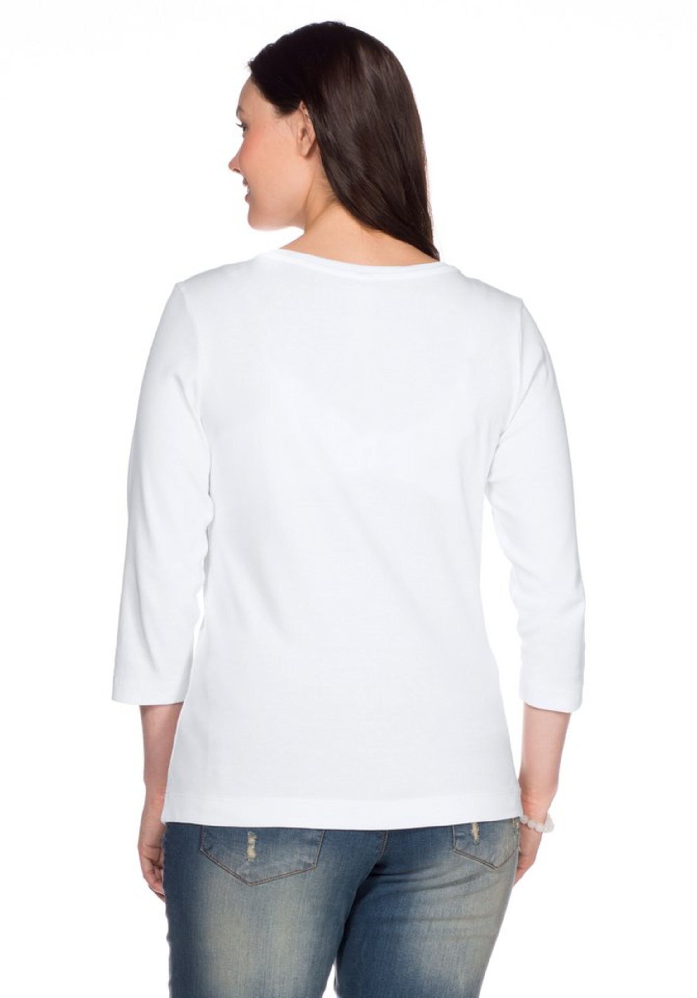 Femme T-shirt SHEEGO en Blanc 