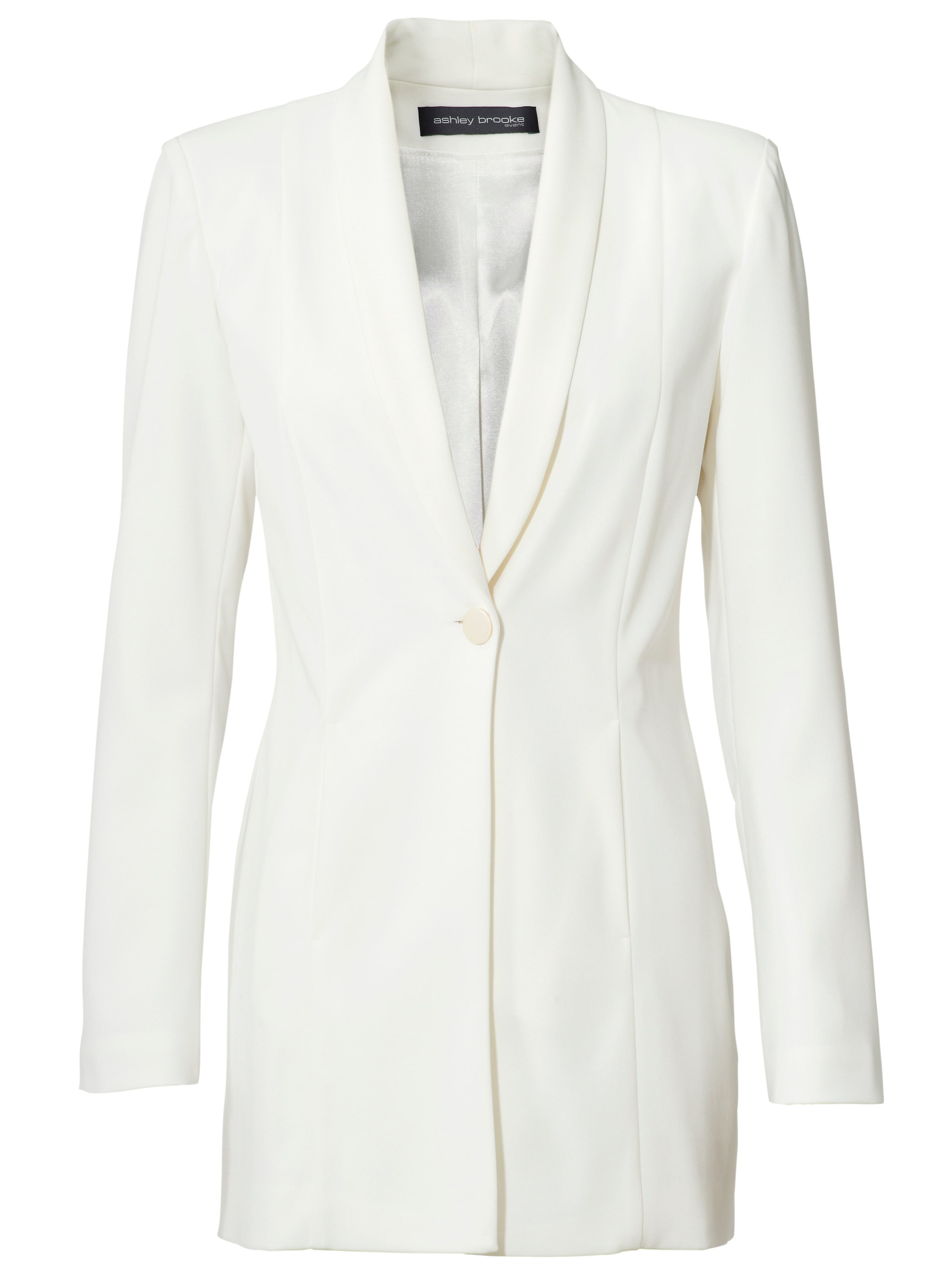 Sacou de la heine pe alb: față