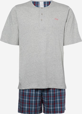 s.Oliver Short Pajamas in Grey: front