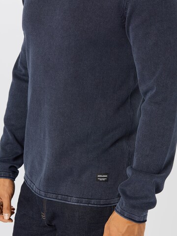 JACK & JONES Regular Fit Pullover 'Leo' i blå