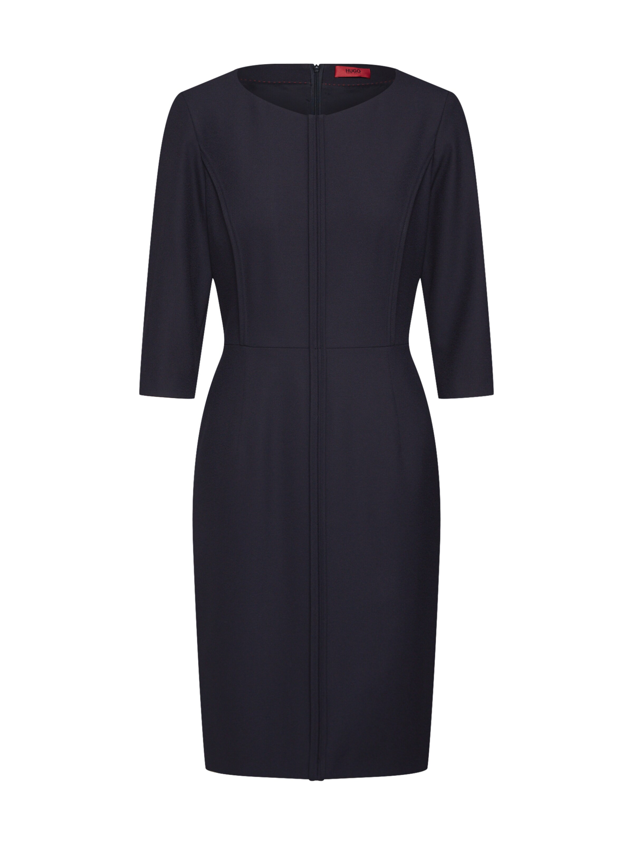 HUGO - Kokerjurk 'Kurena' in de kleur Zwart