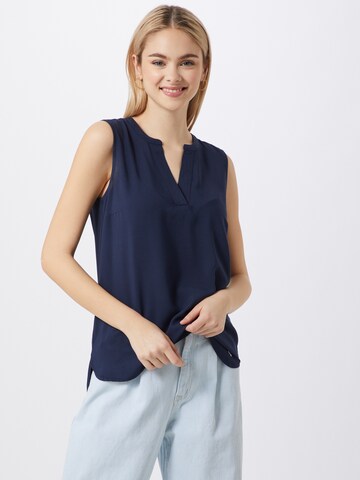 TOM TAILOR DENIM Blouse in Blauw: voorkant