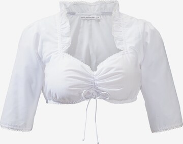 STOCKERPOINT - Blusa tradicional en blanco: frente