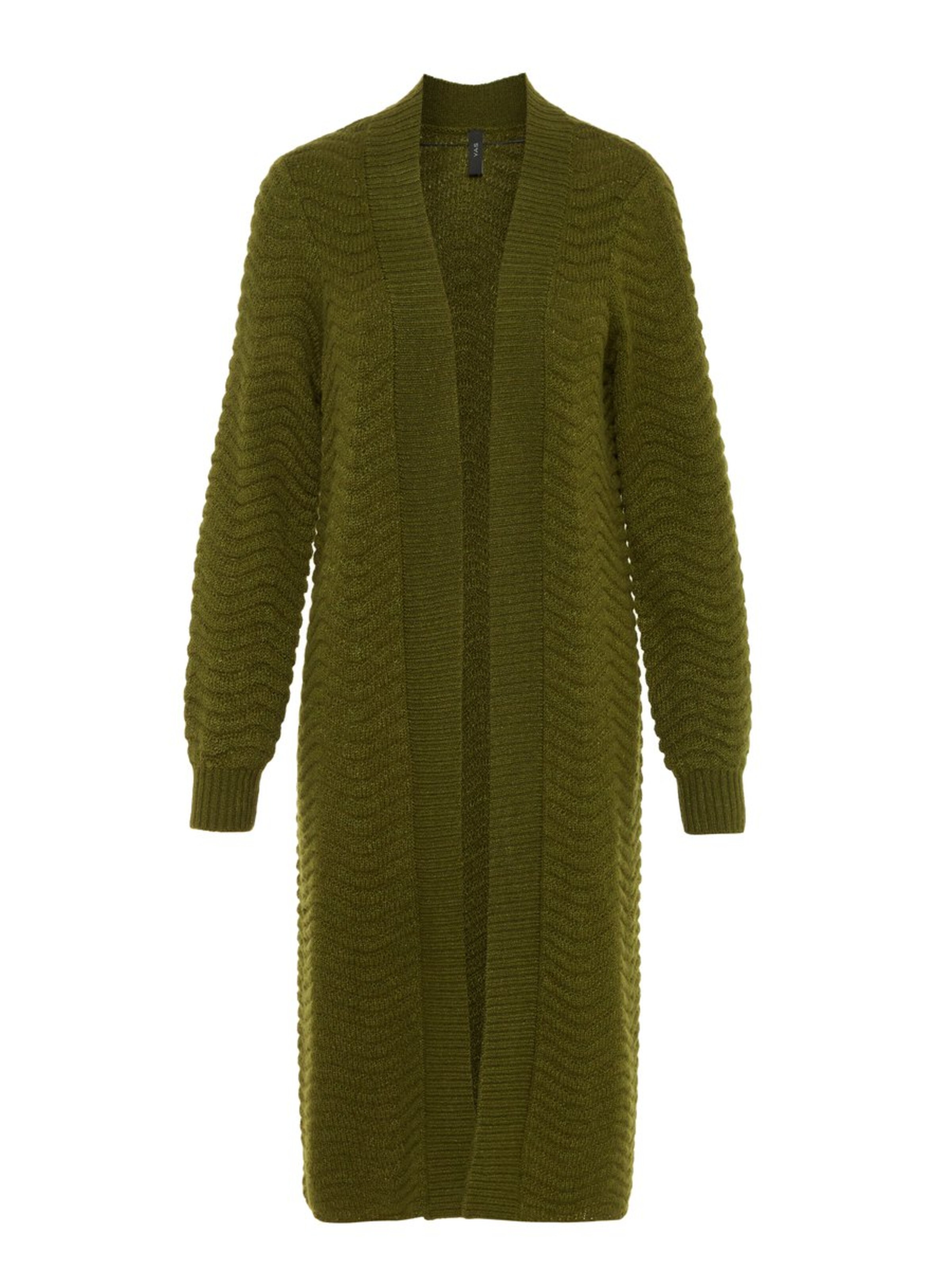 Y.A.S - Strickjacke in oliv