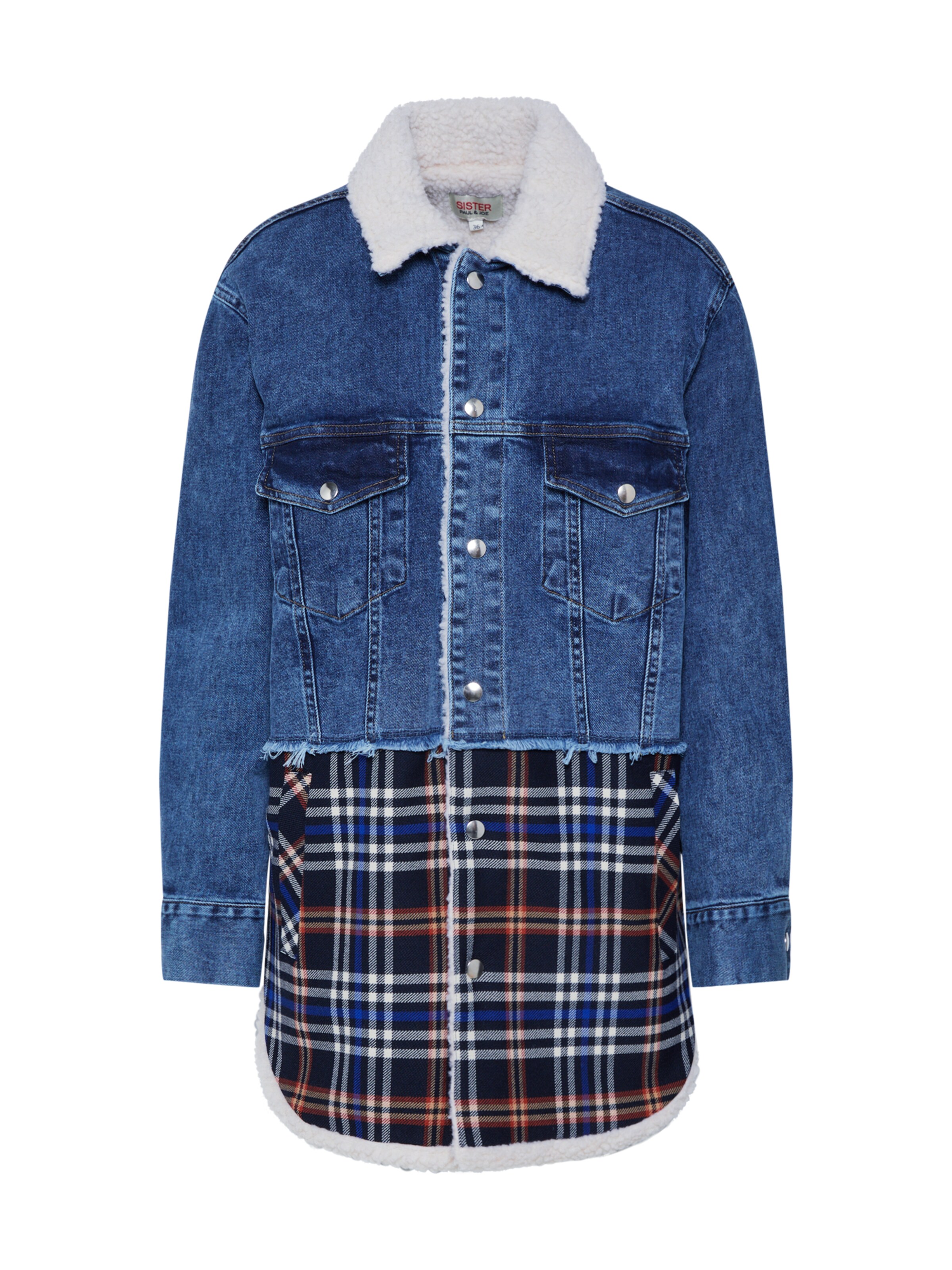 PAUL & JOE SISTER - Tussenjas '#10PETERSON' in de kleur Blauw denim