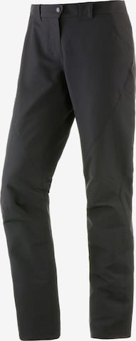 JACK WOLFSKIN Regular Workout Pants 'Chilly Track' in Black: front