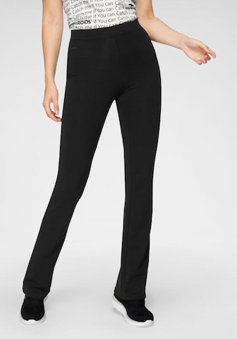 KangaROOS Flared Leggings in Black: front