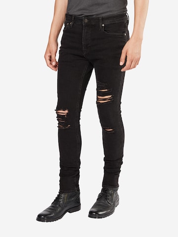 Jeans 'Liam' de la JACK & JONES pe negru: față