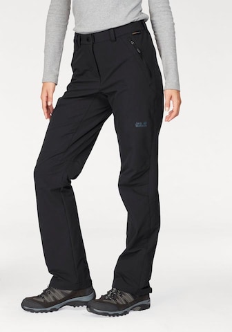 JACK WOLFSKIN Regular Outdoor Pants 'Activate' in Black