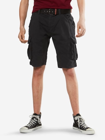 INDICODE JEANS Regular Shorts 'Monroe' in Schwarz: predná strana