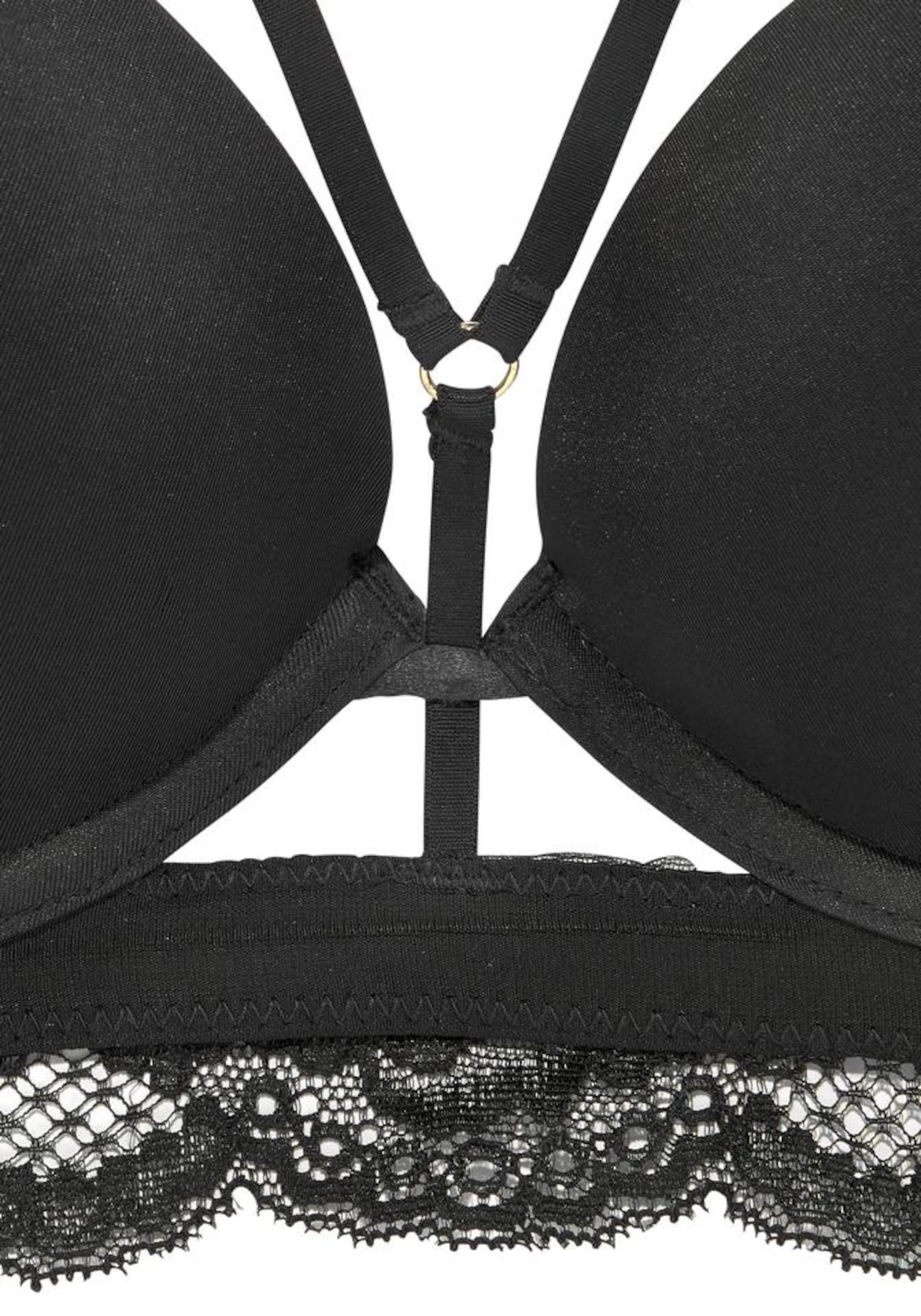 LASCANA Пуш-ап Бюстгальтер в Черный