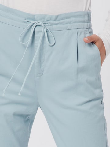 DRYKORN Regular Pleat-front trousers 'LEVEL' in Blue