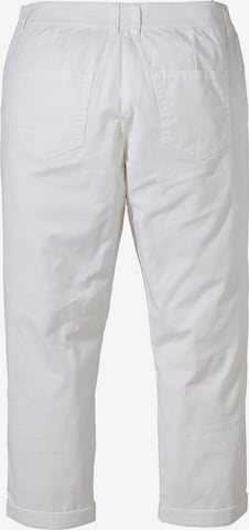 SHEEGO Slimfit Παντελόνι σε λευκό
