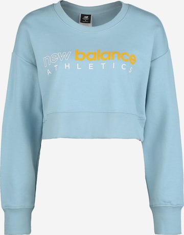 new balance Sportief sweatshirt 'WT01513' in Blauw: voorkant