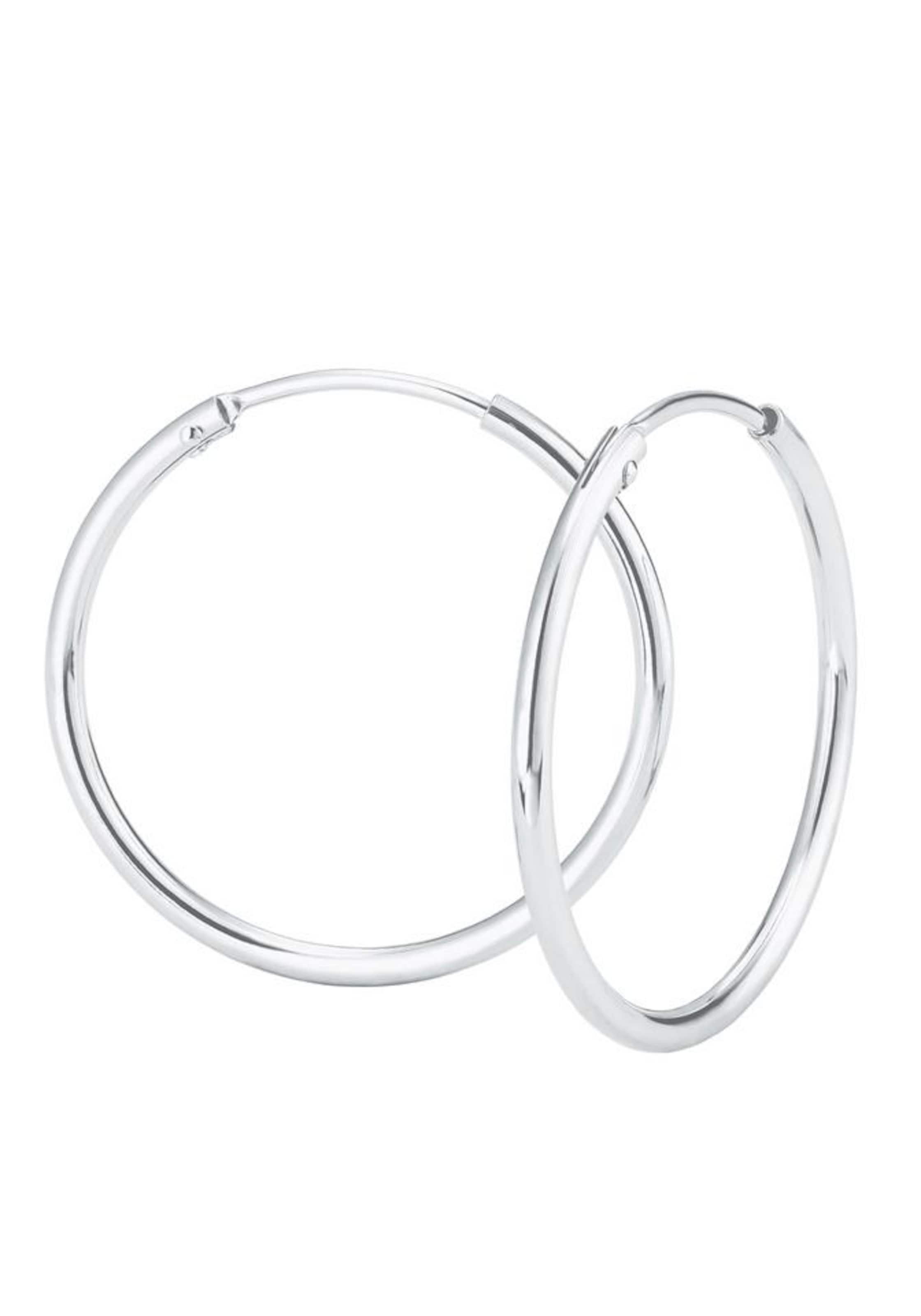 AMOR Earrings in Silver: front