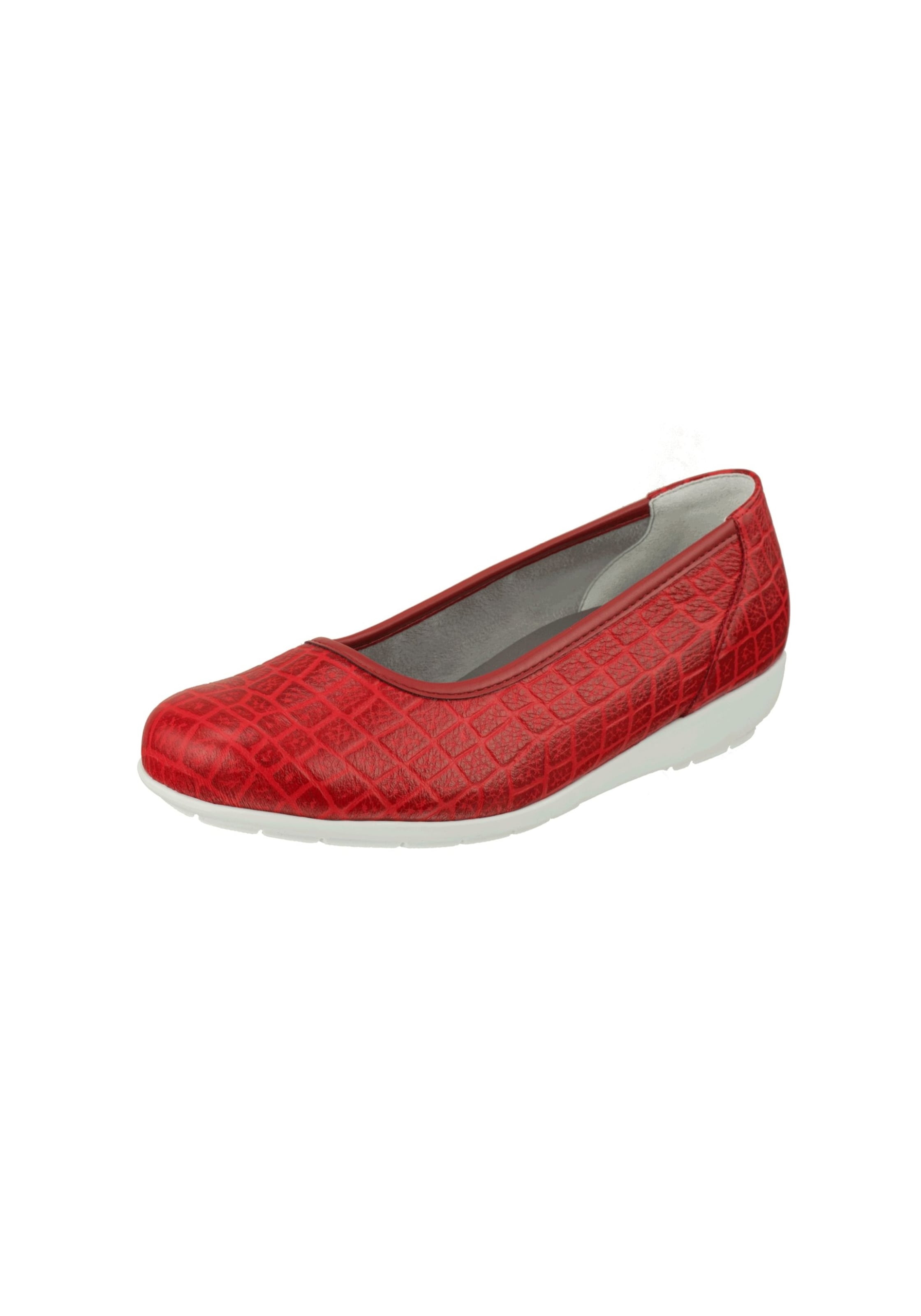 Natural Feet Ballerina 'Catharina' in Rot: Vorderseite