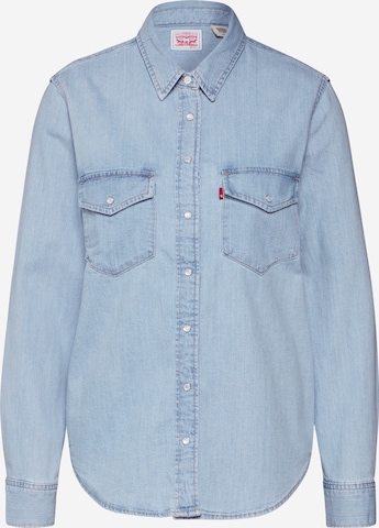 LEVI'S ® Блуза 'Essential Western' в синьо: отпред