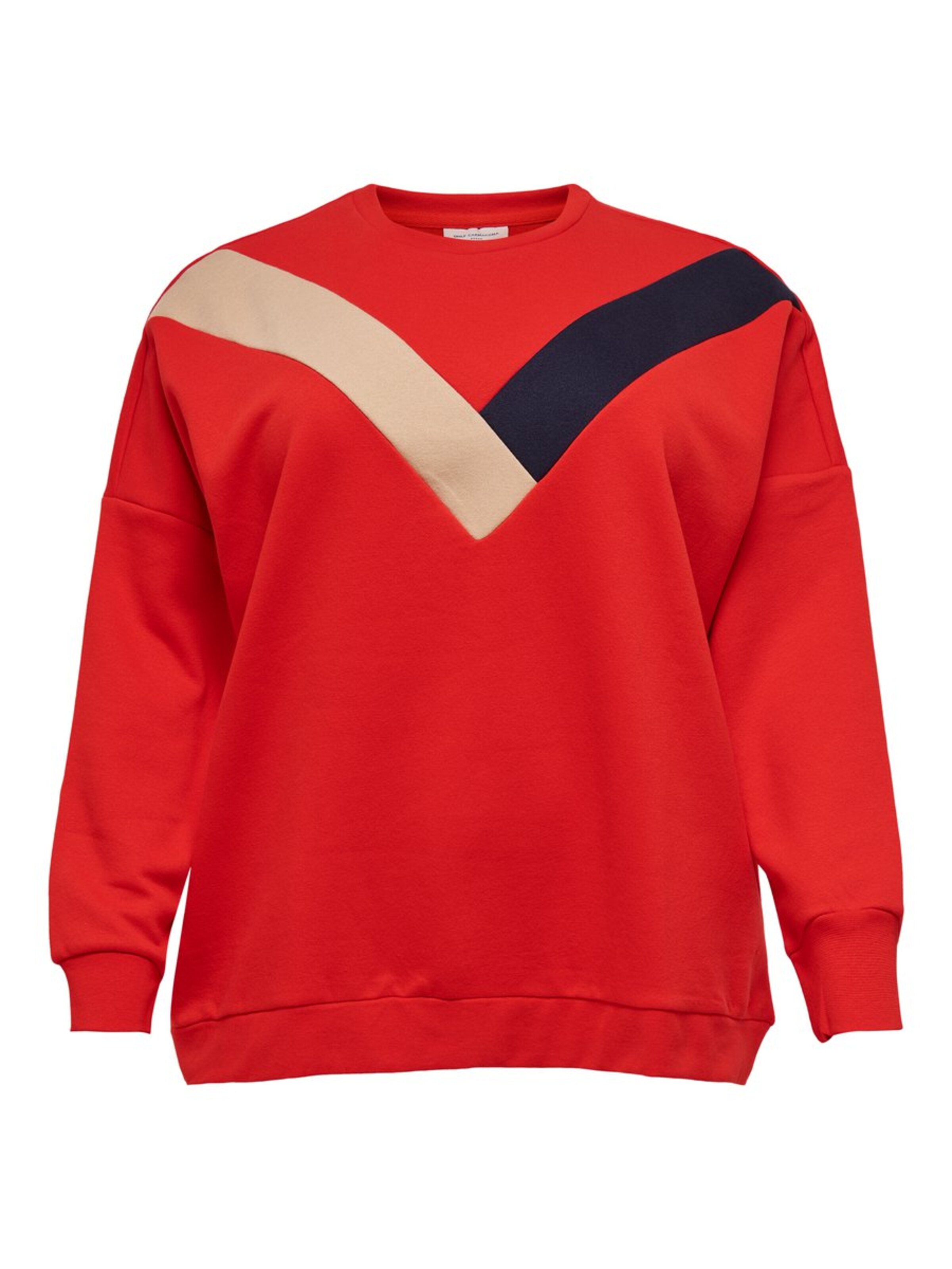 ONLY Carmakoma - Sweatshirt in de kleur Camel