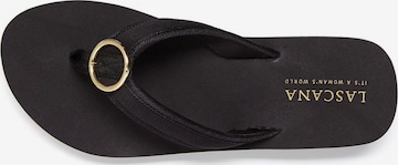 LASCANA T-Bar Sandals in Black