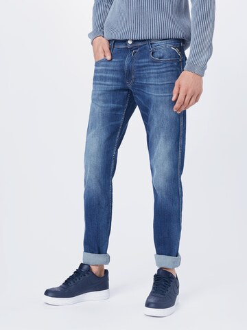 Slimfit Jeans 'Anbass' di REPLAY in blu: frontale