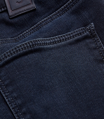 Coupe slim Jean Meyer Hosen en bleu : devant
