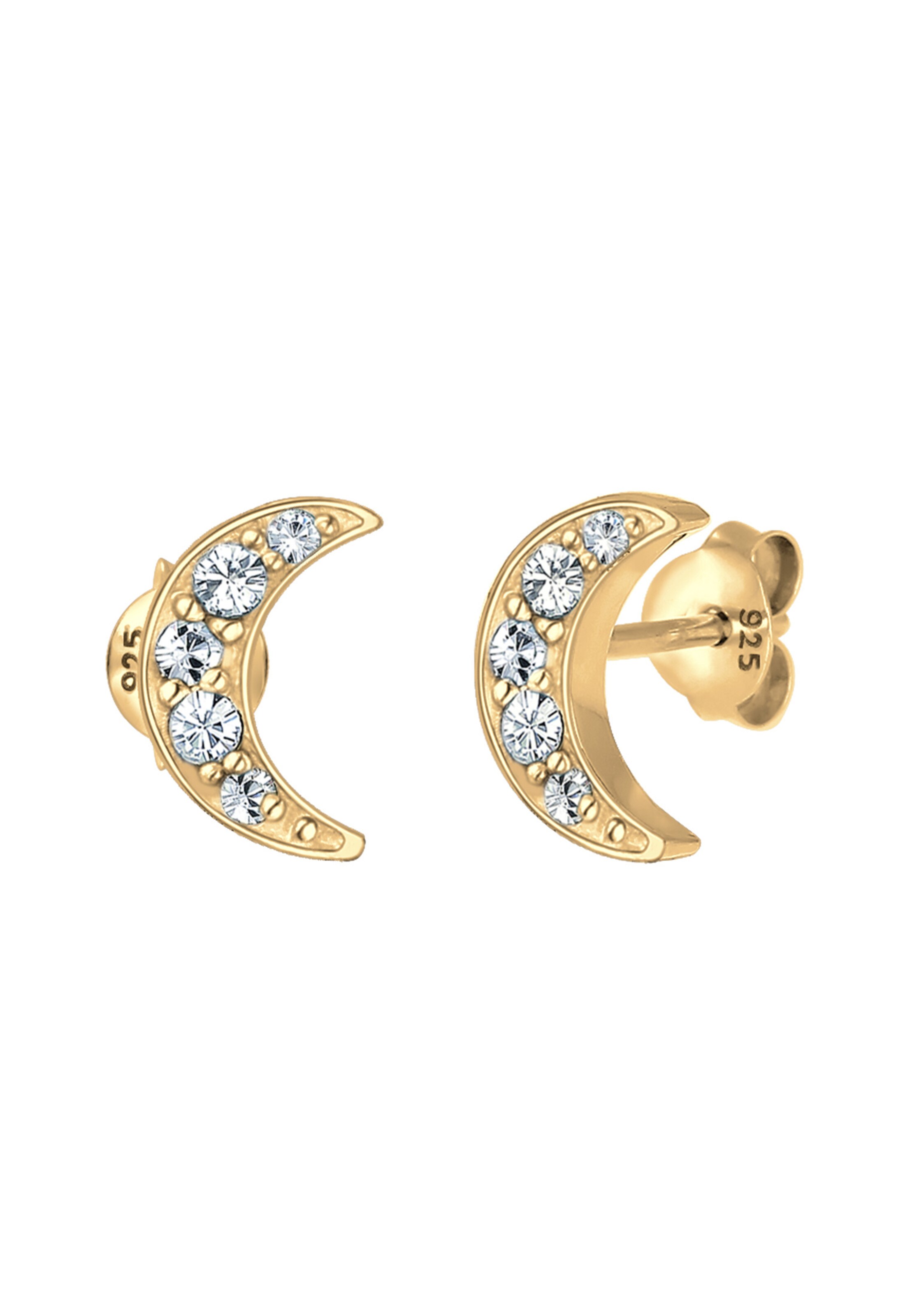 Boucles d'oreilles 'Halbmond' ELLI en or : devant