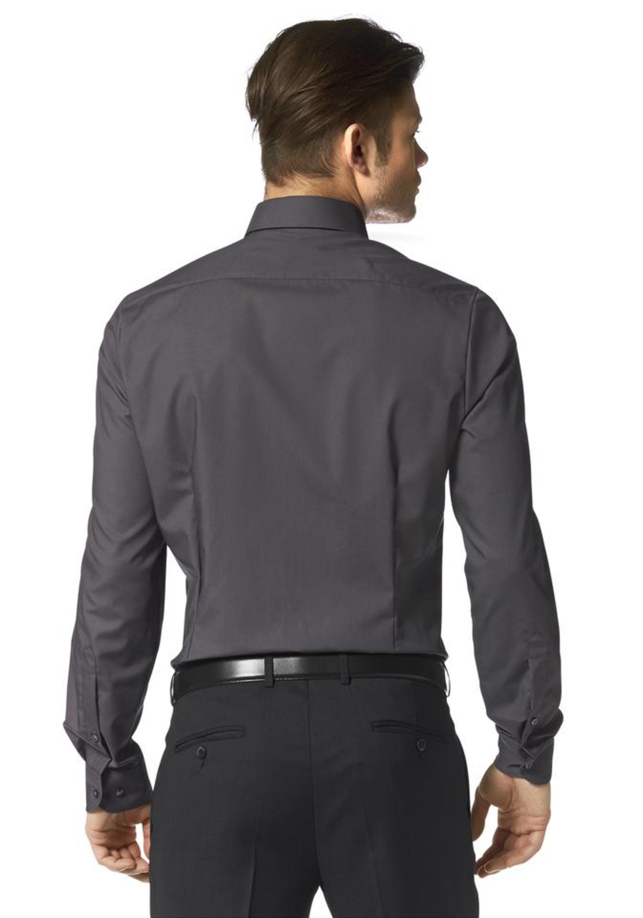 Bruno Banani Slim fit Business Shirt in Grey