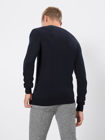OLYMP - Jersey en azul: atrás