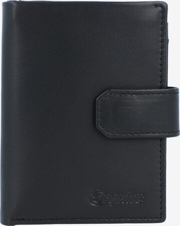 Esquire Wallet 'New Silk' in Black: front