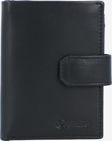 Esquire Wallet 'New Silk' in Black: front