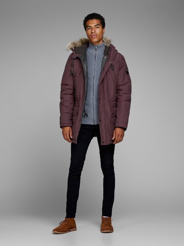 JACK & JONES Winterparka in Rood