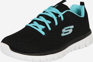 SKECHERS Sneakers laag in Zwart: voorkant