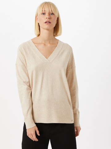 s.Oliver Trui in Beige: voorkant