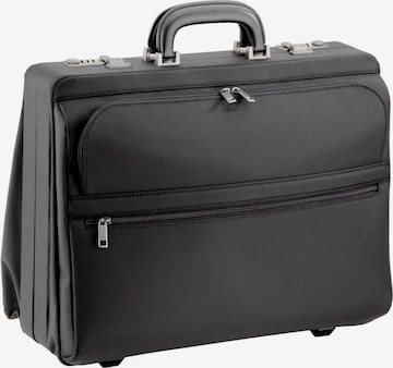 D&N Briefcase in Black: front