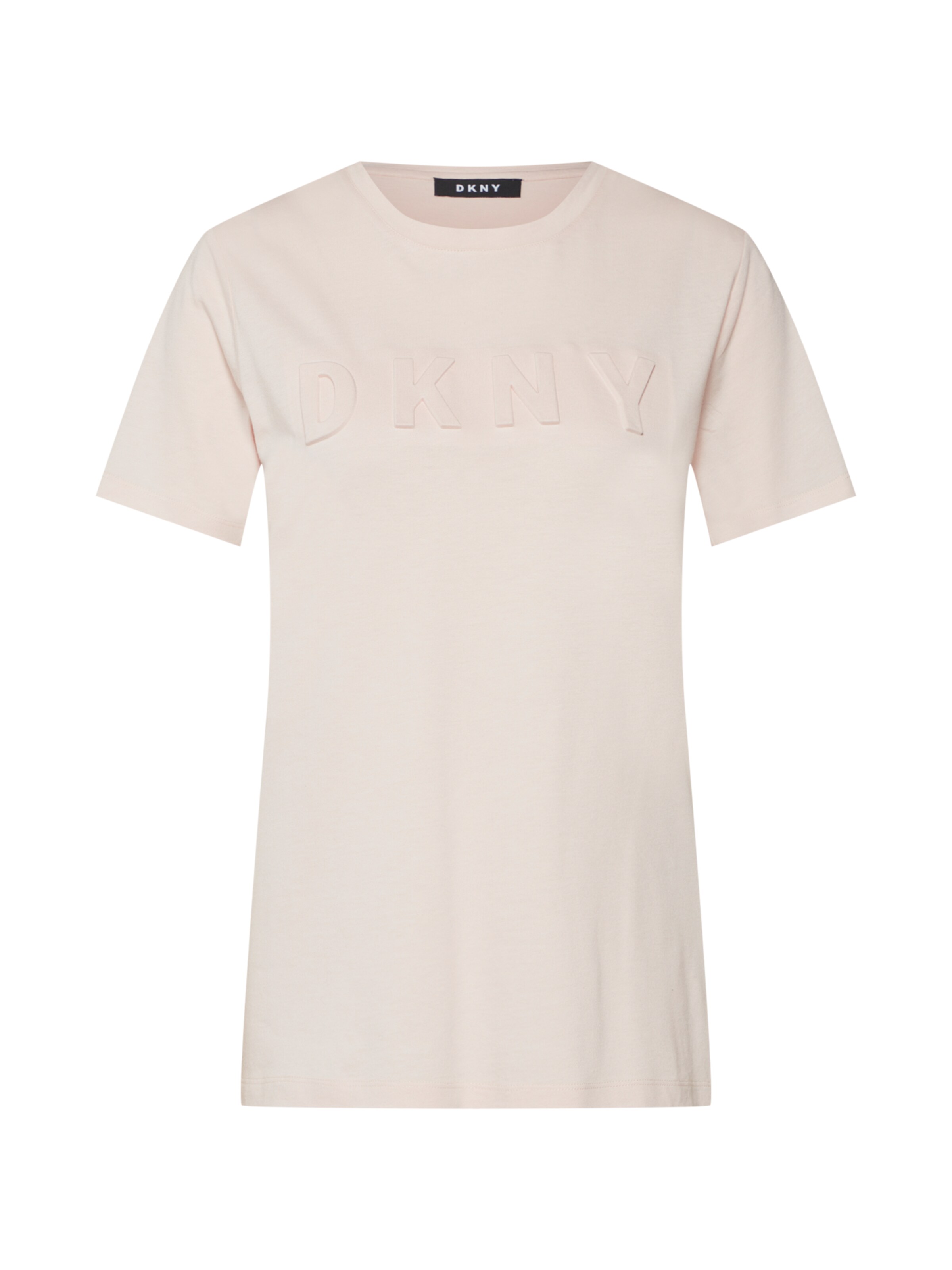 DKNY - Shirt 'EMBOSSED LOGO T-SHIRT' in de kleur Rosa