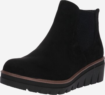 Chelsea Boots Rieker en noir : devant