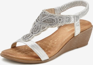 LASCANA Sandal i silver: framsida