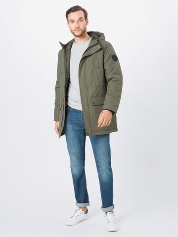 Coupe regular Parka mi-saison Only & Sons en vert