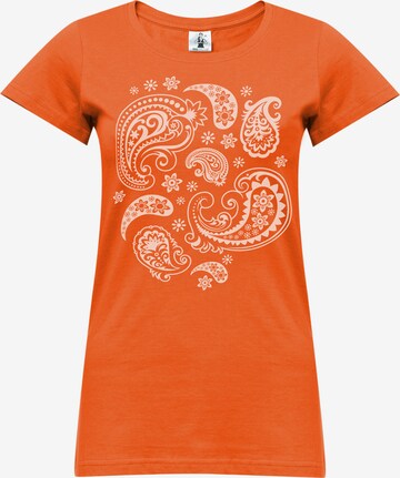 YOGISTAR.COM Yoga-t-shirt 'paisley' in Orange
