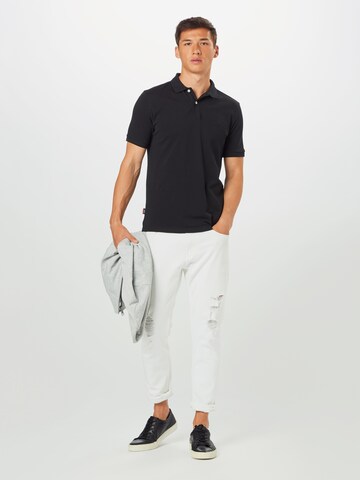 Superdry Regular Fit Poloshirt in Schwarz