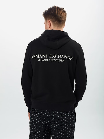 ARMANI EXCHANGE Rovný strih Mikina - Čierna