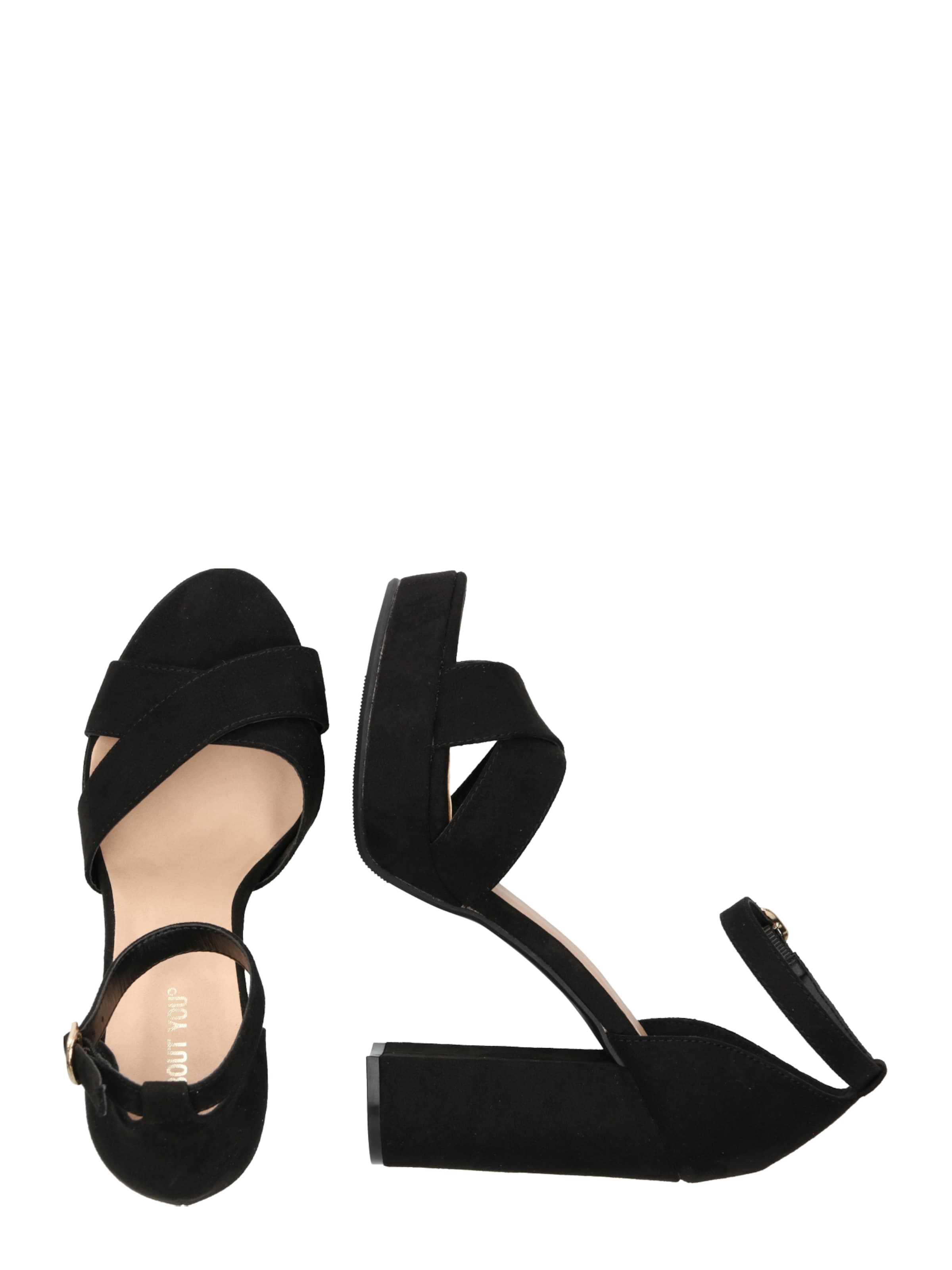ABOUT YOU - Zapatos con plataforma 'Carina' en negro: lado